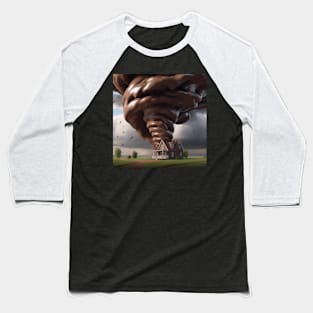 A Tornado Made Of Chocolate Baseball T-Shirt